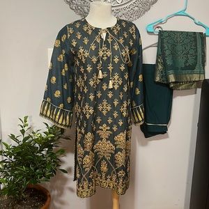 J. Pret tilla and gota work 3 piece suit